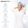 2 Pack Microfiber Hair Towel Wrap for Women, Anti Frizz Quick Drying Hair Turban for All Hair Style, Absorbent and Lightweight (Blue+Pink)
