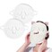 3 Holes Face Towel Mask Reusable Cold Hot Compress Facial Steamer Moisturizing Skin Care Spa Towels for Women Girls Home Beauty Salon (2 Pack)