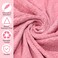 Newwiee 72 Pack Microfiber Bleach Proof Towels Bulk for Salon 18 x 30 Inch Dry Lint Free Hair Drying Hand Towels for Hair, Gym, Bath, Spa, Shaving, Barber(Pink)