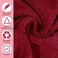 Newwiee 72 Pack Microfiber Bleach Proof Towels Bulk for Salon 18 x 30 Inch Dry Lint Free Hair Drying Hand Towels for Hair, Gym, Bath, Spa, Shaving, Barber(Red)