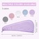 YoulerTex Microfiber Hair Towels Wrap Women: 5 Packs Hair Turban Towel Set Curly Hair Products for Hair Care - Hair Drying Towel for Hair Dryer Shower Cap &amp; Hair Accessories for Woman (5 Packs)