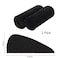 Microfiber Hair Towel Wrap for Women,2Pack Hair Towels with Button,Super Absorbent Hair Turbans for Wet Hair, Long,Curly Hair,Fast Hair Drying Towel (Black and White)