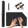 Nail Art Table Mat,Foldable Nail Arm Rest Pad for Nails,Soft Microfiber PU Leather Nail Mat for Table,Waterproof Manicure Pad,Nail Table Pad for Nail Technician Salon Home-Black