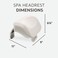 Intex 28505E PureSpa Soft Cushioned Foam Headrest Pillow Hot Tub Spa Accessory, Easily Moved and Adjusted, Compatible with All PureSpa Models, White