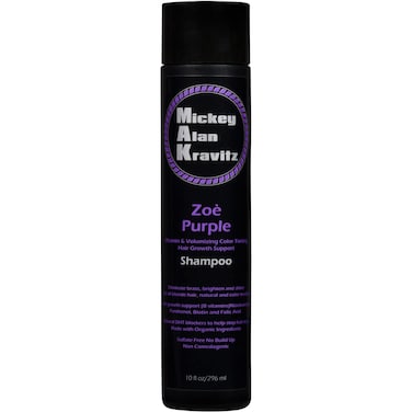 Zoe Purple Color toning, vitamin hair growth shampoo with Biotin and natural DHT blockers to help stop hair loss and faster hair growth. For all blonde hair, Non Comedogenic (purple shampoo)