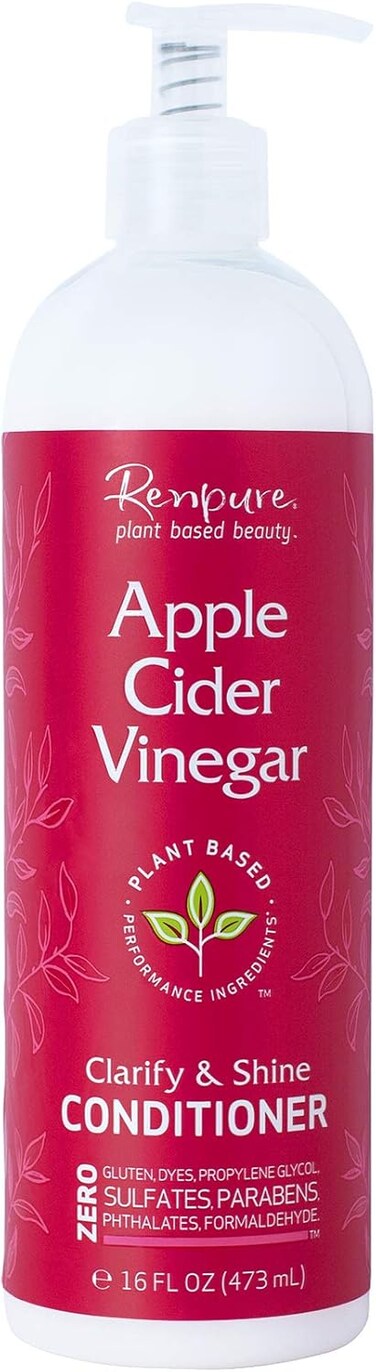 Renpure Plant Based Beauty, Apple Cider Vinegar Conditioner, 16 Ounce