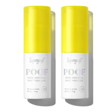 Supergoop! Poof 100% Mineral Part Powder - 0.71 oz, Pack of 2 - SPF 35 PA+++ Scalp Sunscreen with Broad Spectrum UV Protection - Cruelty-Free Formula with Vitamin C