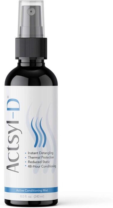 Actsyl-D Active Conditioning Mist - 4 in 1 Hair Detangler, UV/Stress Repair, Heat, and Color Protection with Biotin   Peptides, and ProVitman B5, Paraben Free