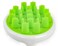 Zyllion Hair Shampoo Brush and Scalp Massager Care for Dandruff Removal, Scrubber, Hair Growth and Exfoliator with Flat and Pointed Soft Silicone Bristles for Women and Men - Green (ZMA-12-GR)
