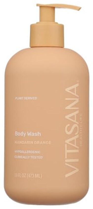 Body Wash, EWG Verified, Plant Derived, Hypoallergenic, Paraben-Free, Sulfate-Free, Petroleum-Free, Cruelty-Free, Mandarin Orange, 16oz