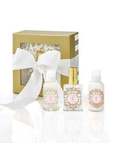 Shelley Kyle Ballerine Mini Gift Set, Includes Travel Size Perfume, Lotion, And Shower Gel, Packaged in Beautiful Cream and Gold Gift Box with Ribbon