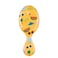 NEW Cala Wet-N-Dry Kids &amp; Travel Detangling Hair Brush (Yellow)