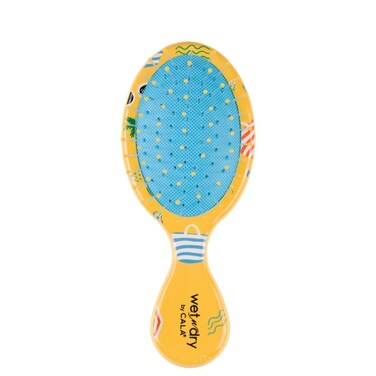 NEW Cala Wet-N-Dry Kids &amp; Travel Detangling Hair Brush (Yellow)