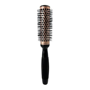 Phillips Brush Luxe Vented Thermal Round 4 Brush &ndash; 1.75 inch Diameter Vented Barrel Brush with Heat Retaining Aluminum Core, Sleek Rose Gold &amp; Black Colorway
