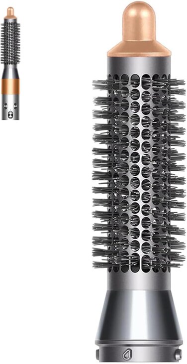 Small Round Volumizing Brush for Dyson Airwrap, Small Round Brush Attachment Compatible with Dyson Airwrap HS05 HS01 for Fluff Up, Volumize and Styling Hair (Gold)