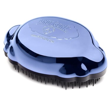 Knot Genie Detangling Hair Brush for Kids (Peaceful Powder)   Perfect Detangling Brush for Curly Hair, Gently Separate Tangles, Leaves Hair Smooth and Shiny   The Pain-Free Knot Detangler