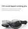PERFEHAIR Curved Vented Hair Brush 2-Pack - Ergonomic Detangling and Massage Blow Dry Brush for Thick Hair, Vented Hairbrush for Women &amp; Men