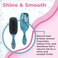 Wet Brush Shine Enhancer, Artic Blue - Ultra-soft IntelliFlex and Natural Boar Bristles for Shiny, Smooth Hair - For Women, Men, Wet or Dry Use