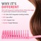 Vented Detangling Hair Brush Faster Blow Drying Hair Brush Wet &amp; Dry Scalp Massager for All hair types Glides Through Tangles Ease for Men &amp; Women &amp; Children &amp; Kids (Pink)