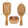 Zhuoyue Wooden Bamboo Hair Brush - Paddle Hair Brush Set with Bamboo Bristle Reduce Frizzy &amp; Massage Scalp 2 pcs