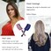 2 PACK Boar Bristle Hair Brush No Pull Curved Vented Hair Brush Detangler Brush Fast Blow Drying Hair Brush for Kids, Men, Women Wet Dry Long, Thin, Thick, Curly Tangled Hair (pink+blue)