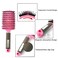2 PACK Boar Bristle Hair Brush No Pull Curved Vented Hair Brush Detangler Brush Fast Blow Drying Hair Brush for Kids, Men, Women Wet Dry Long, Thin, Thick, Curly Tangled Hair (pink+blue)