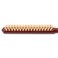 GranNaturals Soft Boar Bristle Teasing Brush for Slick Back Hair, Backcombing, Edge Control, Smoothing Baby Hairs to Create Volume and Sleek Hairstyle - White Bristles - Wooden Rat Tail Comb Handle
