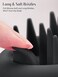 HEETA Scalp Massager Hair Growth, Scalp Scrubber with Soft Bristles, Integrated Silicone Design, Scalp Exfoliator for Dandruff Removal &amp; Relax Scalp, Shampoo Brush Fit Wet Dry Hair Use, Black
