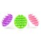 Zyllion Hair Brush Scalp Massager (3-Pack) - Shampoo Scrubber with 3 Unique Soft Silicone Bristles for Hair Growth, Dandruff Removal, Exfoliator Care, Curly or Straight Hair - Green, Pink, Purple