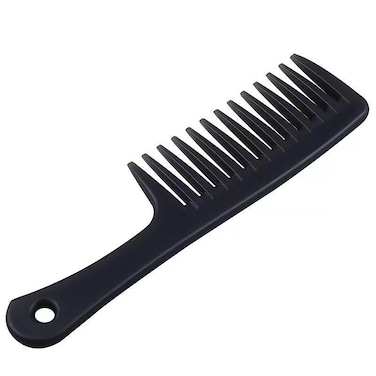 Black Large Hair Detangling Comb, Wide Tooth, Curly, Long, Wet Hair, Unisex, Women &amp; Men, PP Plastic, 9.5 x 2.45 x 0.4 inches, 1 Count