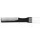 FUTAI Salon Style Hair Combs Black 6 Packs Handmade Hair Pick Barber Comb Carbon Fiber Lift Teasing Comb with Stainless Steel Metal Prong