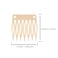 50 Plastic Wig Combs - 7-Teeth Hair Clips for Wig Making and Accessorizing (Blonde)