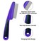 Yumflan Dandruff Comb, Stainless Steel Fine Tooth Dandruff Remover, Professional Hair Comb for Kids and Adults (Purple)