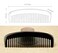 Exquisite Natural Ox Horn Hair Comb 100% Handmade Premium Quality Anti-Static Comb Without Handle (Type Wide tooth)
