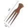 Comb for African Hair  Parting Comb for Braiding Wooden Afro Pick Comb Three Tooth Cornrows Stylist