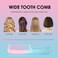 CANDYBRUSH Wide Tooth Comb for Women Wet Hair Comb Colorful Curl Straight Hair Men Girls Detangling Hair Combs Fashion Popular Styling Large Pink-Blue Gradient