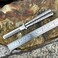 Stainless Steel Metal Hair &amp; Beard Comb, Multifunctional Folding EDC Pocket Comb Sliver Dragon Handle