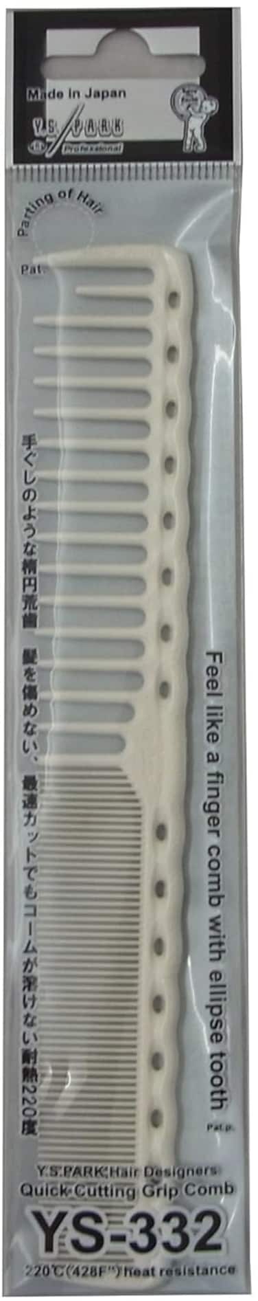 YS Park 332 Quick Cutting Grip Comb - White by Y.S.Park