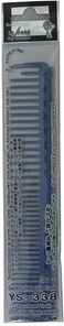 YS Park 338 Long and Round Tooth Quick Cutting Grip Comb - Blue