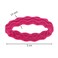Expressions 18pc Waved Ponytail Elastic Set in Bright Colors - Ponytail Holders Hair Ties Value Pack - Colorful Ponytail Holders Wavy Textured Hair Ties For Women