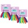 Expressions 18pc Waved Ponytail Elastic Set in Bright Colors - Ponytail Holders Hair Ties Value Pack - Colorful Ponytail Holders Wavy Textured Hair Ties For Women