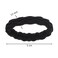 Expressions 18 Count Hair Tie Set in Classic Black - Waved Ponytail Elastic for Women and Girls - Hair Accessories Value Pack - Black Hair Ties for Everyday Use