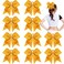 CN 10pcs 8" Cheer Hair Bows Large White Ponytail Holder Girls Elastic Hair Ties Handmade for Cheerleading Teen Girls College Sports Softball Competition
