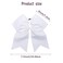 CN 10pcs 8" Cheer Hair Bows Large White Ponytail Holder Girls Elastic Hair Ties Handmade for Cheerleading Teen Girls College Sports Softball Competition