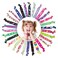 10pcs Elastic Hair Ties for Girls Women Cute Ribbon Ponytail Holders No Damage Knotted Hair Bands-Unicorn Hair Tie