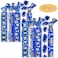 10pcs Elastic Hair Ties for Girls Women Cute Ribbon Ponytail Holders No Damage Knotted Hair Bands-Blue Cheer Hair Tie