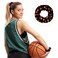 WILLBOND 20 Pcs Sport Hair Scrunchies Gifts Sports Scrunchy Elastic Silk Satin Scrunchies Hairband Ponytail Holder for Women Player Team Accessories(Basketball)