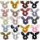 20 Pack Adorable Chiffon Bow Hair Scrunchies for Women, Thick Hair Bunny Ear Scrunchies, Elastic Bulk Hair Accessories and Ties for Girls
