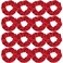 Semato 16 Pack Christmas Red Velvet Scrunchies for Hair Scrunchy Hair Ties Ropes for Women or Girls Hair Accessories