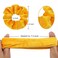 Semato 16 Pack Yellow Velvet Scrunchies for Hair Scrunchy Hair Ties Ropes for Women or Girls Hair Accessories